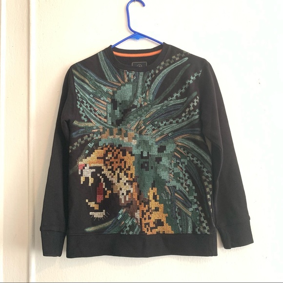Maharishi crew neck tiger sweater boys size 10 - Picture 7 of 9